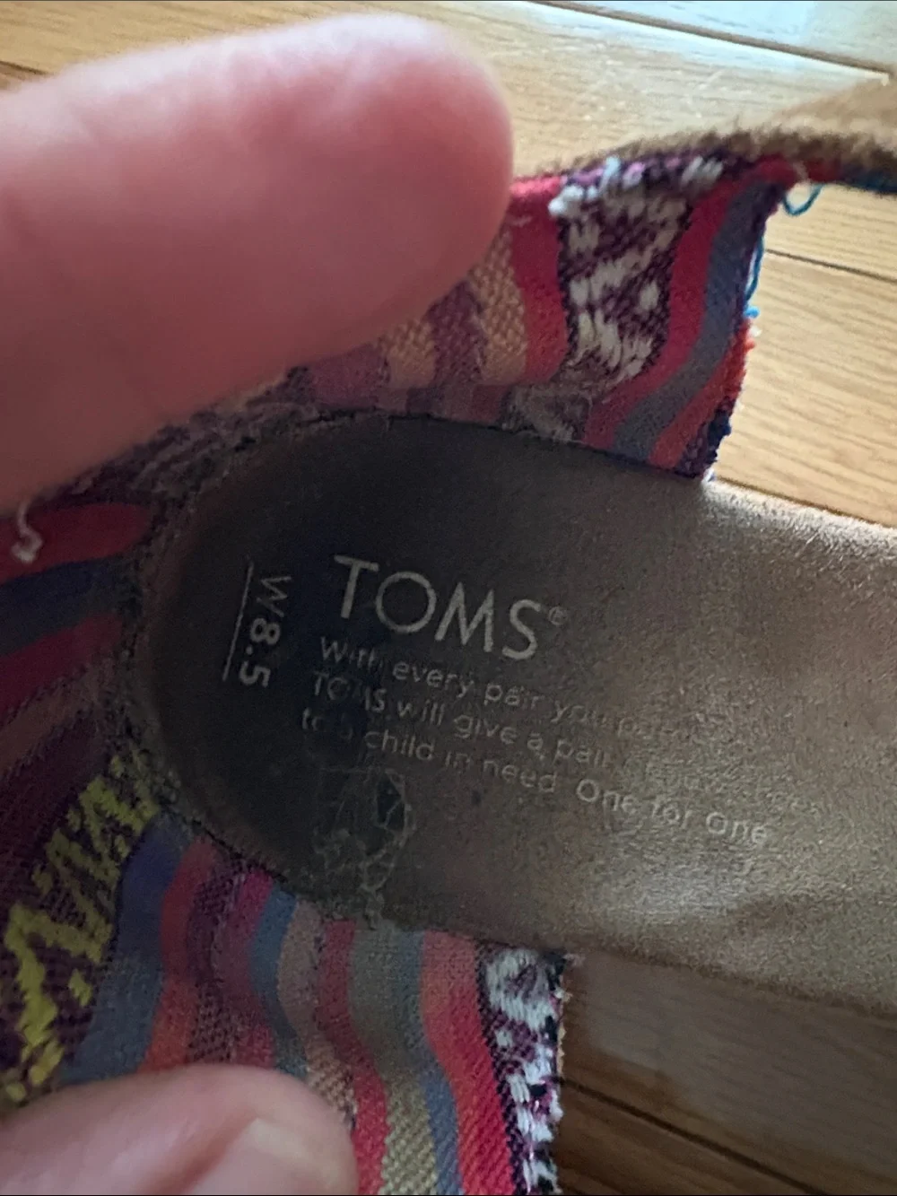Toms Tan Leather Espadrille Wedge Sandals with Ankle Strap